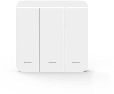 Kit Interruttore Luce Smart WiFi – Ricevitore + Interruttore Wireless, Controllo Remoto Intelligente compatibile con App Tuya e Google Home/Alexa (1 Interruttore (3 Tasti))