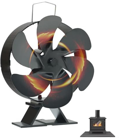 Ventilador de horno redondo sin alimentación con 6 cuchillas para un mejor flujo de aire y comodidad