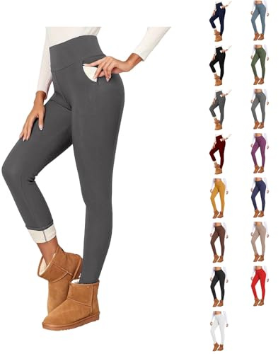 Gym Leggings for Women Thermal Scrunch Casual Seamless Legging Buttery Stretchy Breathable Slimming Tights Suitable Solid Comfort Plus Trousers Fashions Opaque Soft Touch Pants Going Winter Everyday