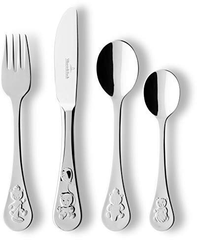Villeroy & Boch Piemont Couverts pour enfant 4 pièces. Passe au lave-vaisselle en acier inoxydable 18/10