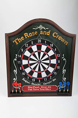point-home Dartschrank The Rose and Crown, Dartscheibe im Retrolook, 65cm