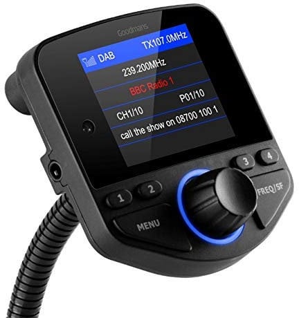 Goodmans GICDAB01 DAB Digital Radio Adaptor 1.8 TFT screen, covert your car radio to DAB