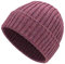 HANSA-FARM | Weiche Damen & Herren Alpaka Mütze aus 100% Alpaka Wolle in +14 Farben - Hochwertige Winter Strickmütze/Beanie Wollmütze - Beere Heather (Rot-Lila)