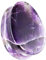 beyoutifulthings Ohr-Plug Tränen-Tropfen Amethyst-Stein Ohr-Piercing Ohr-Schmuck Ohr-Tunnel Double Flared Sattel-Verschluss 6mm