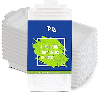 Precision Defined Funda para Bandejas 4 Supreme, (Pack de 10), Ajustado a Bandejas de 4, Bordes Estriados para Rodillo de 4 (Bandejas de 4)