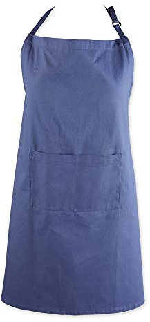 DII Everyday Basic Kitchen Collection, Plus Size Apron, French Blue
