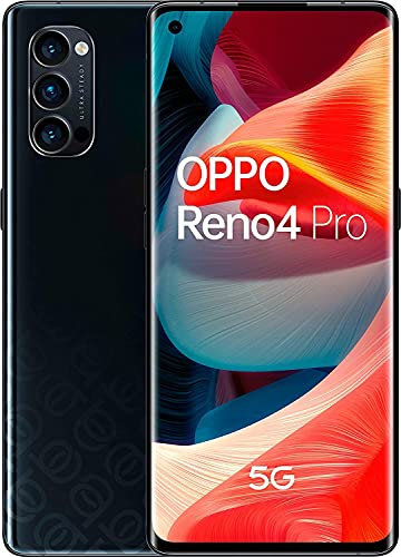 OPPO Reno4 Pro 5G - 12GB + 256GB Snapdragon 765G 6.55 Pulgadas 4000mAh 48MP Cámara Sim Free Android 10 Dual Sim Smartphone - Negro