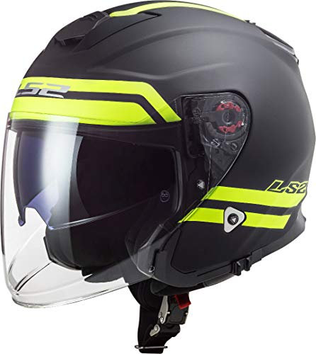 LS2, Casque jethelm Infinity hyper titan gelb, L