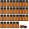 Enslz Lot de 50 mini flacons vides rechargeables en verre ambré pour huiles essentielles Marron, Noirs,transparent, 3ml
