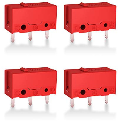 RunJRX Red Kailh GM 4.0 Mouse Micro Switch for Gaming Mouse 4Pcs