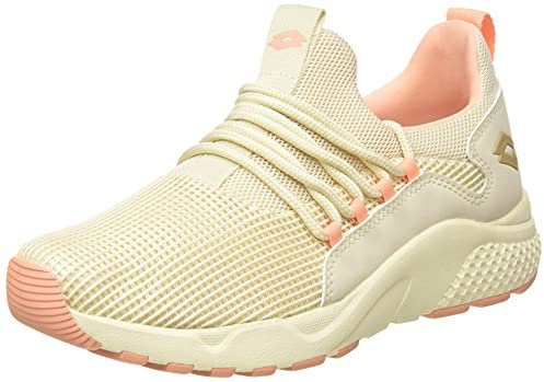 Lotto Damen Breeze Rise II MSH W Oxford-Schuh, Weiß und Beige, 36 EU