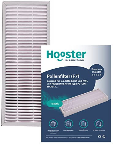 Hooster 1 Stück Filter passend für Pluggit Avent P310 AP310 | Filterklasse F7 (Feinstaub/Pollen etc.) | Alternative zu Pluggit APFG4-310 Filter