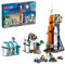 LEGO 60351 City Raumfahrtzentrum Weltraum-Spielzeug NASA Serie mit 7 Astronauten-Minifiguren und Einer Rakete, ab 7 Jahre