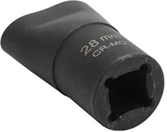 Faceuer Scissor Jack Drill Adapter, Scissor Jack Drive High Performance Wearproof 1/2in Black for Jacks(28mm (VT17711))