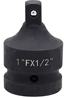 VictorsHome Impact Socket Adapter and Reducer 1 Inch Drive F to 1/2 Inch M, Chrome Molybdenum Steel Impact Driver Conversions