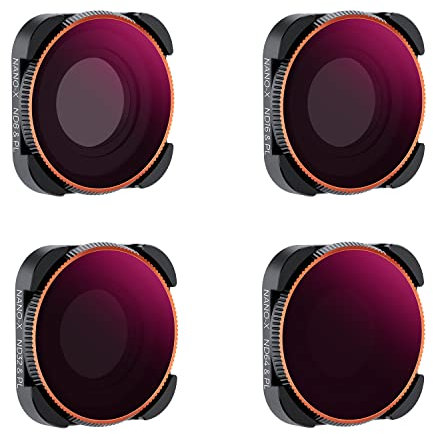 K&F Concept Bright Day - 4 Pack ND/PL Filtersets(ND8/PL,ND16/PL,ND32/PL,ND64/PL) Kompatibel mit GoPro Hero11, Hero10, Hero9 Black