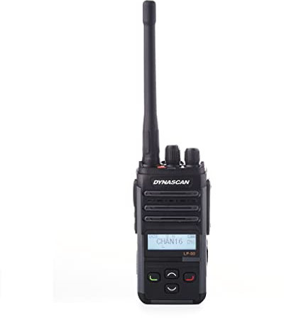 Stazione radio portatile PMR Dynascan LP-50, 16CH, Scan, Vox, CTCSS, DCS, batteria 2000mAh, IP67