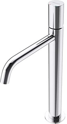 Mai & Mai Wasserhahn Bad Armatur Waschtischarmatur Silber Spültischarmatur 34,2 cm hoch Einhebelmischer WAO-7701-H