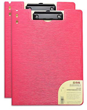 Ringbuch/Klemmbrett 2 Packungsdatei Speicherordner 360 Grad Erweiterbarer Abdeckung Zwischenablage Bericht Präsentation Binder Bürobedarf (schwarz / blau / rot / silber) Präsentation ( Color : Rood )