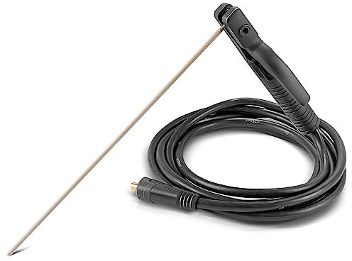 STAHLWERK MMA | ARC Elektrodenhalter bis 200 A Schweißzange | Elektrodenzange | Elektrodenklemme für Schweißgeräte inklusive 5 m Schweißkabel mit 25 mm² und 13 mm Stecker