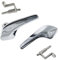 cantondz 13297813 13297814 2xTürgriff Vorne Links Rechts Innen Innentürgriff Chrom mit Zugstange Kompatibel mit Opel Corsa D 2006-2014