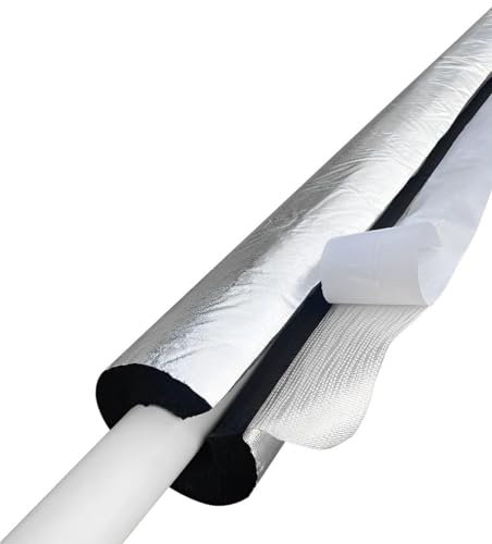 Tuyau D'isolation 20/30 Mm, Tube En Mousse Auto-adhésif, La Paroi Extérieure Est Enveloppée De Papier D'aluminium, Tuyau D'isolation D'enroulement, Diamètre Intérieur 22-110 Mm ( Size : 34*20mm/1.3*0.