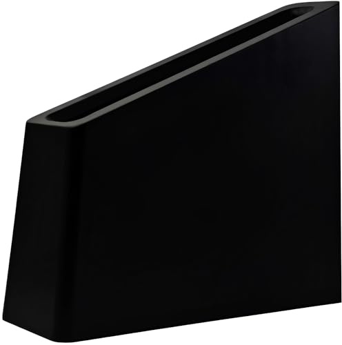 Resafy Magnetic Knife Holder Black Wooden Block Knife Display Holder Rack with Strong Enhanced Magnets