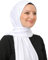 Prien Hijab Kopftuch Für Damen, Frauen Schal Kleider, Modern Kopftücher Weicher Jersey, Muslim Kleid Türkisch Premium Gebetskopftuch, Umrah Geschenk, Hijab Set (Weiß)