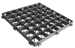 Dalle stabilisatrice gravier 50cm x 50cm Dark-Rock Reavy