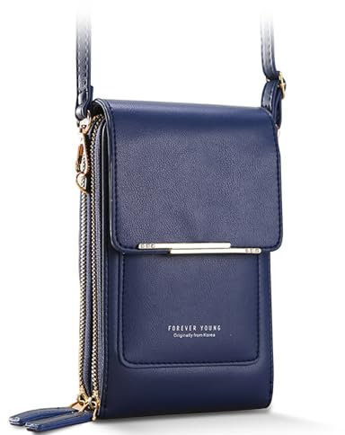 ZEWZI Handytasche Zum Umhängetaschen für Frauen Mädchen Brieftasche Schultertasche aus PU-Leder Kartenhalter