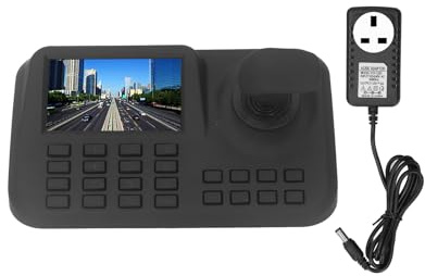 PTZ Kamera-Controller-Tastatur, 12,7 cm (5 Zoll), HD-Display, Kamera, 3D-Joystick, Netzwerk-Kamera-Steuerung, Tastatur, RJ45, USB-Anschluss, 100-240 V (UK)