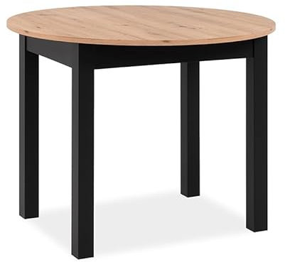 Finori UNVOLLSTÄNDIG 003607 Auszugstisch COBURG 100 Artisan Oak Nb. / schwarz, FI003607