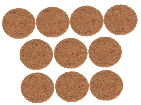 Yardwe 10pcs Pigeon Nest Coir Mat Coconut Accessory for Pigeon Breeding Lightweight and Breathable Design Natural Bedding for Bird Nests