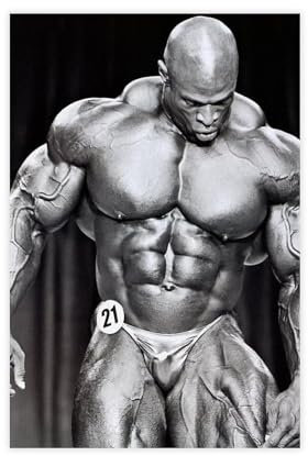NWGACS Ronnie Coleman 1 Leinwand-Poster, Schlafzimmer-Dekor, Sportlandschaft, Büro, Raumdekoration, Geschenk, ungerahmt, 30 x 45 cm