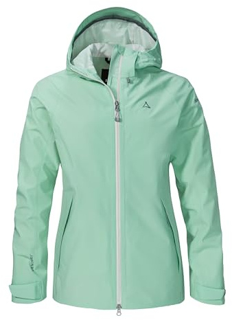 Schöffel Damen 2L Jacket Ankelspitz L, bequeme Outdoor Jacke, wasserdicht & atmungsaktiv, Regenjacke aus elastischem Venturi Material, praktische Innentasche