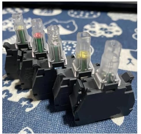 1PCS Xb4 Zb4 ZBV-M3 ZBV-B3 ZBV-B4 B5 B1 Push Button Switch Indicator Lamp Light(Green,220V)