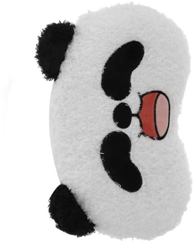 ULTECHNOVO Kfz Nackenstützkissen Panda Design Ergonomische Kopfstütze Für Auto Lkw Universelle Passform Weiches Plüschmaterial Komfortable Nackenstütze Für Längere Fahrten