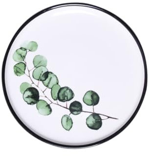 Amosfun Platos Cerámica Redondos Vajillas Porcelana Plantas 8 Pulgadas Para Carne