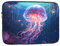 GGNKDL Wandering Meduse Modello Antiurto Portatile Laptop Sleeve Bag 17 pollici per Uomini Donne Viaggi d'affari, Ufficio Uso quotidiano