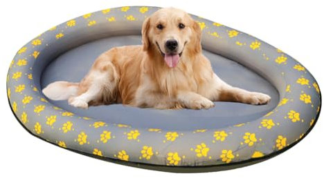 Flotador de Piscina para Cachorros - Flotador Inflable seco y Plegable para Perros y Grandes, cómoda Cama Flotante para Piscina o Lago, Flotante Seguro y Resistente