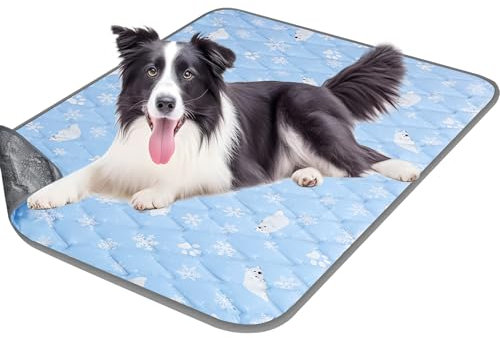 100 Pack Waterproof Dog Blanket,Sherpa Fleece Pet Blanket for Miniature Dogs, Cats, 100x63 cm Machine Washable, Reversible Dog Couch Cover Protector,Cooling Mat Cool Gel Pad Protects Bed Sofa Grey