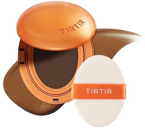 TIRTIR Mini-Maske, Geeignet Für Ai Filter Cushion Foundation, Ai Like, Halbmatte Oberfläche, Bis Zu 72 Stunden, Mittlere Bis Vollständige Deckkraft, 0,15 Fl Oz (1 Stück), 43N Deep Cocoa