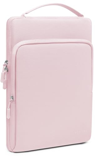 HYZUO 15-16 Zoll Laptoptasche Hülle Tasche für MacBook Pro 16 M4 M3 M2 M1 2025-2019, 15 Surface Book, Notebooktasche für 15 15,6 Dell HP Lenovo ThinkBook Asus Acer Samsung Huawei, Blassrosa