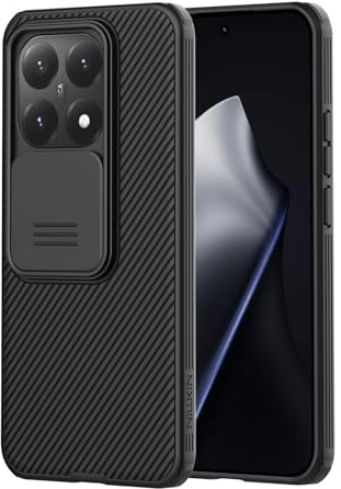 Nillkin für Xiaomi 15T Hülle 2025 5G | Kameraschutz mit Slide Camera Handyhülle , Stoßfest & Kratzfest, Kompatibel mit Xiaomi 15T 6,83 Zoll -Schwarz
