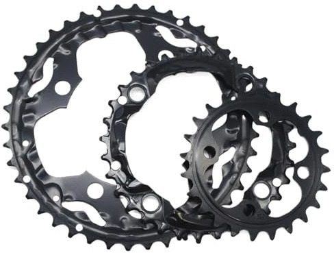Generisch Kompatibel mit Shimano MTB 9 10-Fach Kettenblatt-Set | Dreiteilige 104/64BCD-Kettenblätter passen zu Standard-Mountainbike-Kurbelrahmen
