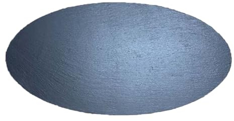 Veemoon Assiette Ovale en Pierre Noire 30x15 Cm – Plateau de Service Polyvalent pour Steak, Sushis et Desserts – Vaisselle Japonaise Rétro pour Maison, Restaurant et Présentation