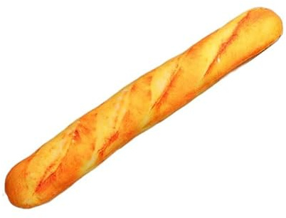 Generisch Toast Kuscheltier, Weiches Hot Dog Plüschtier Brot Plüschkissen Kuschelig Plüsch Spielzeug Lustige Essenspuppen (Baguette, 40cm/15.7in)