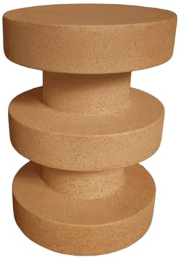 Rebecca Mobili Beistelltisch, Couchtisch, Gelb, MGO, Modern - Maße HxBxT: 45 x 33 x 33 cm - Art. RE7292