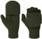 Lipodo Thinsulate Fingerless Handschuhe Damen/Herren - Unisex - Fingerlose Strickhandschuhe - Herbst/Winter- Waschbar - Fäustlinge Einfarbig - Winterhandschuhe oliv 8 HS