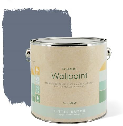 Little Dutch 8705 Wandfarbe Extra Durable - 2,5L - vintage blue